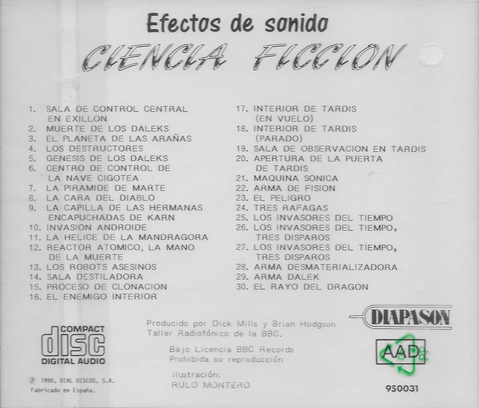 Picture of 95 0031 Effectos de sonido - Volume 19 by artist Various from the BBC records and Tapes library